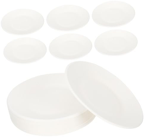 COLLBATH 50pezzi Piatti Di Carta Compostabili e Biodegradabili Per Feste Per Picnic e Barbecue Piatti Da Pranzo Per e Decorazioni Con Decorativo