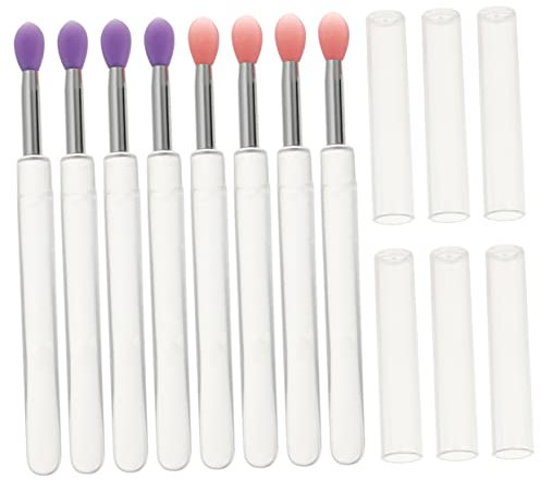 HONMEET Kompaktes 6-teiliges Lippenpinsel-set Aus Silikon Mit Kappen Multifunktionaler Lippenmasken-glanz- Für Den Täglichen Gebrauch Auf Reisen