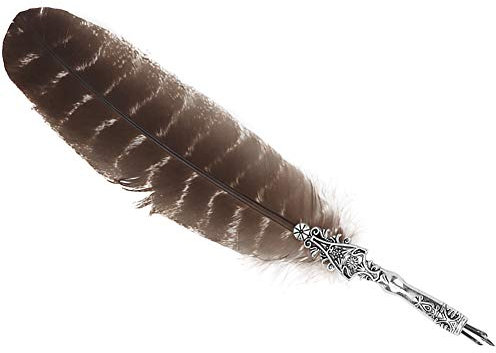 OPPWONG Federstift, Federkiel und Tintenset, Kalligraphiestifte Zum Schreiben mit Leichter Zinklegierung und Feder für die Inneneinrichtung (4)