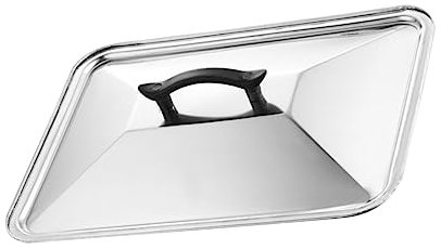 BEBEMOKO Tapa De Olla De Acero Inoxidable 45x35 Cm Anti-salpicaduras Antigrasa Herramienta De Cocina Para Hogar y Restaurante Práctico Protector
