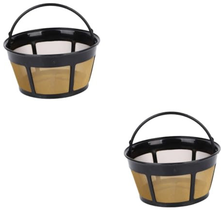 UTHCLO 2piezas Filtro De Café De Acero Inoxidable Malla Para Preparar Té y Café Casa Herramienta Portátil