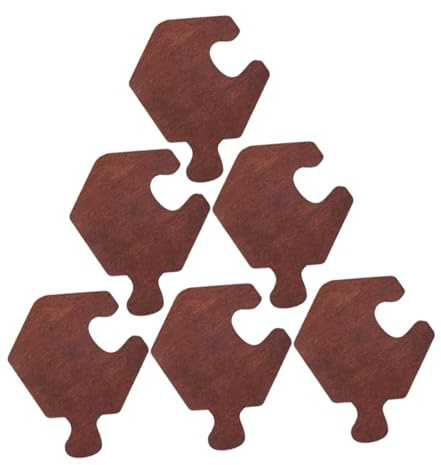 ZUNOXAZ 6piezas Platillo De Maceta Almohadillas De Madera para Vino y Cerveza Diseño Artesanal