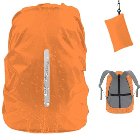 GUKOY Regenschutz Rucksack wasserdichte Regenhülle, 2 Verstellbare rutschfeste Kreuzschnallenriemen für Rucksäcke (8-70 l) Regensichere/Schneesichere/Staubdichte/Frostsichere Hüllen