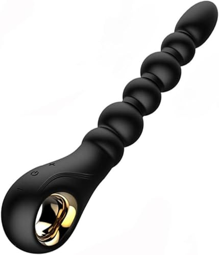 Masajeador Prostata, 10 Velocidades USB Recargable Anal Bead Plug Vibrador Juguetes Sexuales Para Adultos