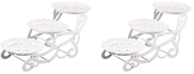 Lot de 2 plateaux de service à 3 étages pour fête d'anniversaire, Saint-Valentin Style C