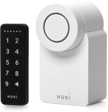 Nuki Smart Lock Go (2025) avec Bluetooth & Matter, serrure connectée transformant votre smartphone en clé, installation facile sans changer de cylindre – Smart Lock avec Keypad