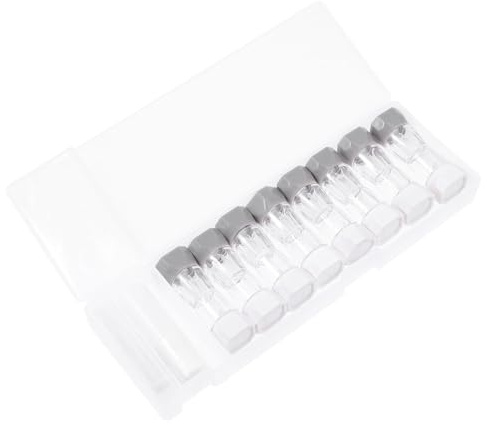 Gatuida 8 Piezas Estuche para Lentes de Contacto Gris Cajas Pequeñas Portátiles para Cuidado Contenedores Seguros y Ligeros para Lentes de Contacto para Viajes y Uso Diario
