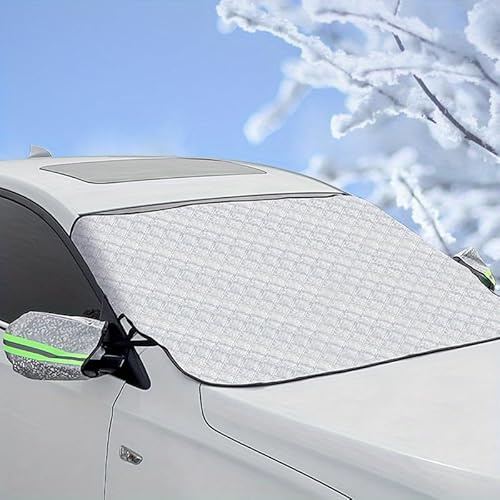 PWJLXY Telo Parabrezza Auto Antigelo per Lancia Ypsilon 2024, Copertura Parabrezza Inverno Copri Parabrezza Auto Contro Neve Ghiaccio Gelo