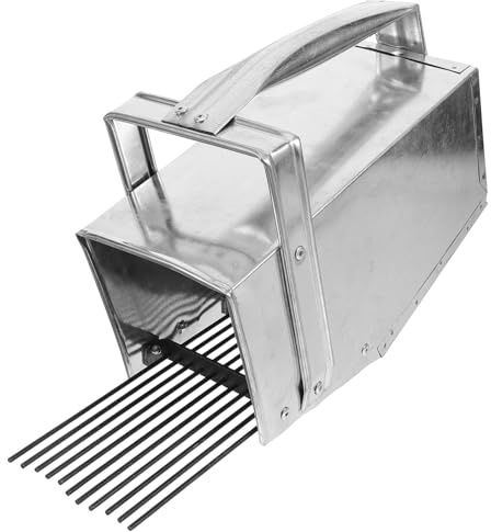 Ciieeo Recolector de Arándanos Portátil con Mango Ergonómico, Cesta Recogedora con Dientes para Jardín, Herramienta Manual para Cosecha de Frutas y Cuidado de Plantas