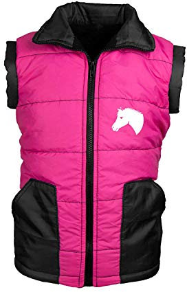 MS-Trachten Kinder Reitweste Mia pink warm gefüttert (158/164)