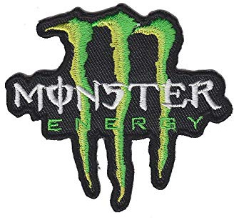 Superhjältar 80-tals klassisk seriefigur karaktär logotyp stryk på sy på broderad bricka applikation motiv lapp från PatchWOW (Monster Green Claw (7,5 cm)