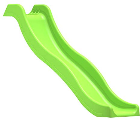 Rebo® Universal Children’s Plastic Garden Wave Slides - 6ft Light Green Slide | OutdoorToys | Gentle Wave Shape, Quick and Easy Installation, Plastic