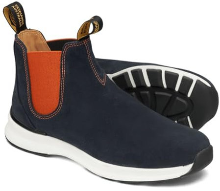 Blundstone Unisex Active Series Chelsea-Stiefel, Navy Burnt Orange, 39 EU