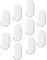 KAXIMON Self Adhesive Hooks White, 10 Pack Sticky Hooks Extra Strong for Kitchen, Bathroom, Sink - Waterproof Carbon Steel Stick Hanger on Towel Hooks