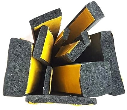 STORKY Striscia di Tenuta in Spugna autoadesiva in Gomma Larghezza 10-30 mm Spessore 2-20 mm Adesivo su Un Lato Eva Schiuma Nera Guarnizione anticollisione (Color : 5mm x 30mm x 10m)