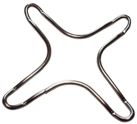 Paxanpax PCK328 - Supporto per piano cottura a gas, in acciaio inox, per moka, caffè e pentole, 130 mm