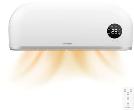 Cecotec Scaldabagno Ceramico ReadyWarm 2000 Max Box Ceramic. 2000 W, Display LCD, Termostato Regolabile, Telecomando, Protezione IPX2, Timer, Protezione da Surriscaldamento