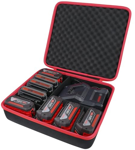 co2CREA Hard Travel Storage Case for Bosch Quick Charger AL 1830 1880 CV | Shockproof Impact Resistant Protective EVA Case with Shock Absorbing Foam, Compatible with PBA 12V 18V 40V Battery Pack
