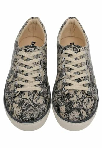 DOGO Herr Vegansk läder sneakers, Hundarnas liv, 43 EU