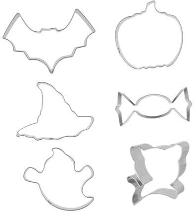 TOPBATHY 18 Pollici stencil di halloween formine per biscotti delle streghe tagliabiscotti gatto dolci halloween dolci di stampo per biscotti taglierina per biscotti