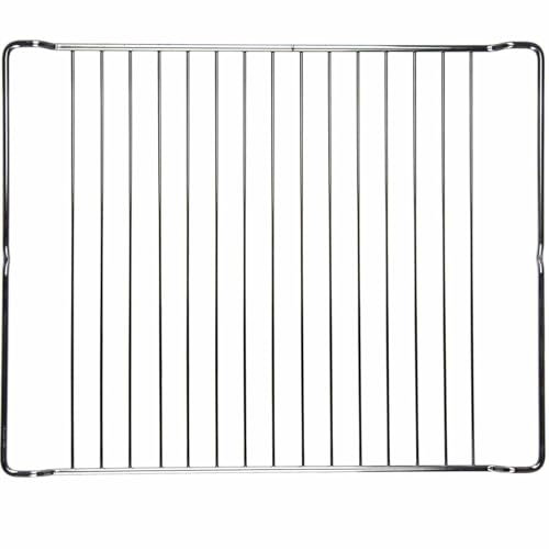 CHEFZOCO Bandeja para horno Teka, Parrilla para horno Teka, Rejilla Horno Teka, Bandeja horno Teka, Apta para horno Teka, ancho de 370 mm, Fondo fijo de 460 mm, Modelo HI 535 VR03