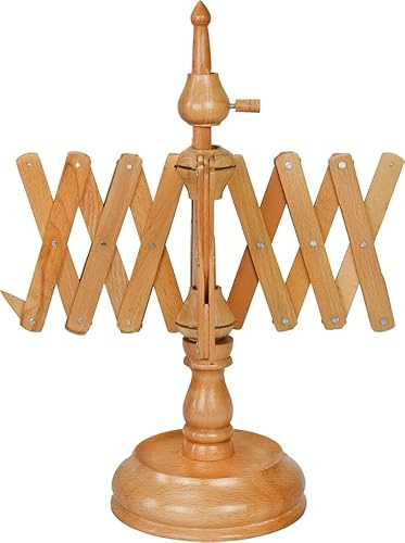 Avvolgitore di palline di filato in legno - Avvolgitore di bobine di filato per maglieria e uncinetto fatto a mano - Plettri per ombrello Filato Swift (Off-white, Swift)