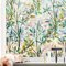NINETREX Pellicola Privacy 3D per Finestre, Pellicola Decorativa Anti-UV per Porte Vetrate, Coprivetro Autoadesivo Statico 44,5x200cm, Design Foglie