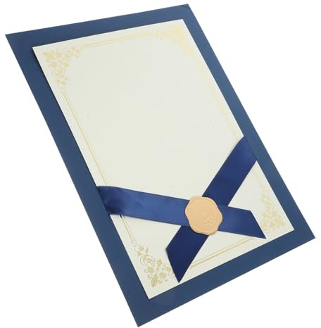 FUNNETOYU Cubierta De Funda Protectora Para Diplomas y Documentos Soporte Para Certificados y Fotografías Para Oficina y Escuela