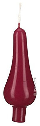 Baumkerzen Pariser Lichte Rotbraun 9 x 3 cm 10 Stück, Weihnachtsbaumkerzen