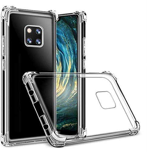 Hually Compatible Huawei mate 20 pro Case, include Shock Absorption Hard case with 4 Corners Protection and Slim Simple Fully Protective Design Soft TPU Cover for HUAWEI mate 20 pro