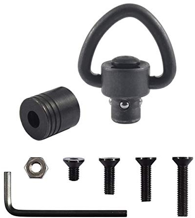 JIALITTE Quick Detach 1Inch swivels Mount QD Loop Adapter Kit with 4 Screws + 1 nut + 1 Wrench
