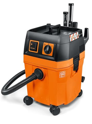 Fein Nass- / Trockensauger Set DUSTEX 35L (Industriestaubsauger 1380W, Behälter 32l, extra Steckdose) 92036060000, Orange