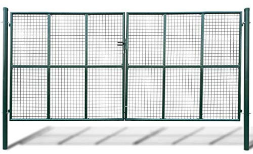 Terrassentür für den Garten,Gartentor Zauntor Gitterzaun Tor 415 x 225 cm / 400 x 175 cm