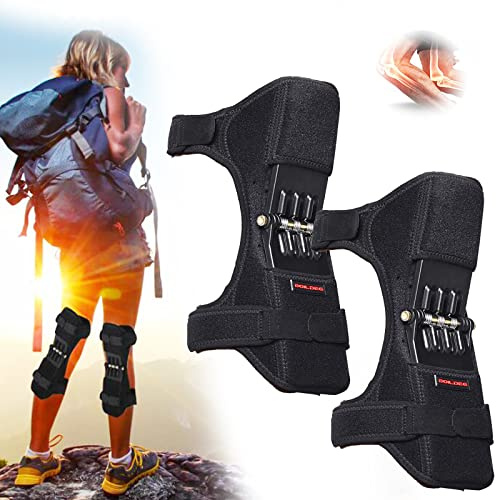 YNITJH Elastische Kniebandage Sport Knieschoner mit Patella Gel Pads & Feder Seitenstabilisatoren Verstellbare Klettverschlüsse Kniebandage für Knieschmerz,Meniskusriss,Laufen,für Damen und Herren
