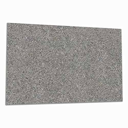 Wallario Herdabdeckplatte/Spritzschutz aus Glas, 1-teilig, 80x52cm mit 13 mm hohen Füßen, für Ceran- und Induktionsherde, Muster Grauer Marmor Optik -Granit - marmoriert