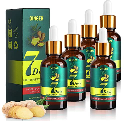Hair Growth Serum, Ingwer Haarwachstum Serum für haarwachstum beschleunigen, Anti-Haarrausfall Haarserum für Frauen Männer, haarwuchsmittel Behandlung von Haarausfall Haarverdünnung, Anti-Haarausfall