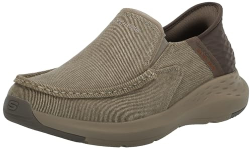 Skechers Mocassins Chaussures Mains Libres Parson-Dewitt pour Homme, Beige, 41 EU