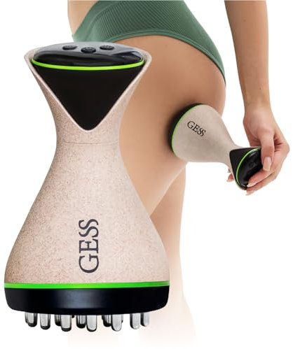GESS 3-i-1 anti-cellulitenhet, EMS-massageapparat med infraröd värme och vibrationsmassage, kroppsmassageapparat, cellulitborttagare, hudåtstramningsanordning