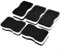 HpLive Lot de 5 éponges à récurer noires pour cuisine, évier, vaisselle