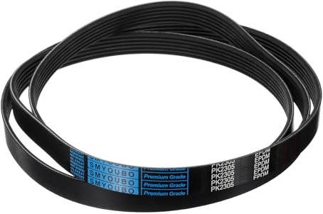 sourcing map 6K907/6PK2305 Serpentine Belt 6 Ribs 2305mm Length x 21mm Width x 5mm Height, EPDM Poly V Belt, Multi Wedge Micro V Belt for Vehicle