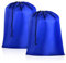 Sacco Per Bucato da Viaggio - 2 Pz Borsa Biancheria Sporca in Nylon 60 x 80 cm Pieghevole con Chiusura a Coulisse e Sacchetto
