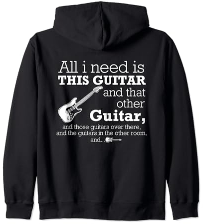 Guitare électrique metal rock guitariste anniversaire Rockin Sweat à Capuche
