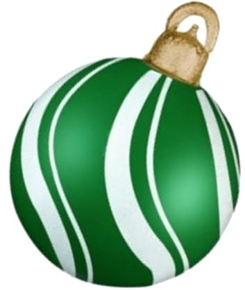 Aufblasbarer Weihnachtsschmuck | Große PVC-Ornamente für den Außenbereich, wasserdichte Weihnachtsballondekoration, festliche Dekoration für drinnen und draußen, Hof und Zuhause
