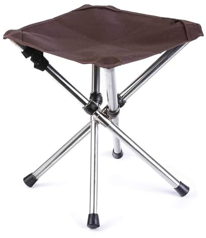 Colrid Sedile Piccolo Pieghevole, Mini Sedia Pieghevole per Esterni, Sgabello Pieghevole da Campeggio, Pieghevole Camping Sgabello, per la Pesca, Il Campeggio, i Viaggi, Attività All'Aperto (Marrone)