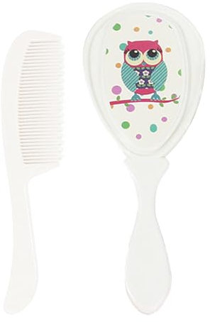 Babybürste und Kammset, Babykamm und Pinselset | Cradle Mütze Baby Haarbürste Pflege Haarbürste | Dusche Kinderprodukte Sicherheits Kopfhautpflege für empfindliche Haut