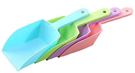 OHEETU 6 palette multiuso per ghiaccio, in plastica PP, per cibo, caffè, tè, caramelle, buffet, ghiaccio, cibo, popcorn, cucina, bar, feste, matrimoni, dessert (colori casuali)