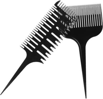 Ipetboom Set 2 Pettini Per Chioma Da Uomo Multifunzionali Coda Di Topo Per Separazione e Colorazione, Strumenti Di Styling Professionali Per Barbiere e Salone, Uso Domestico e Parrucchieri