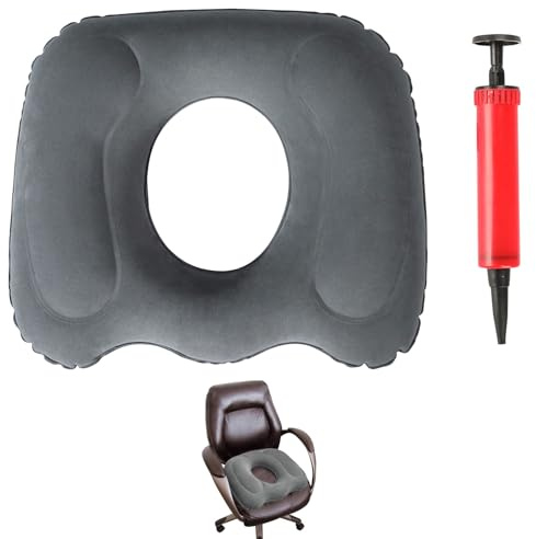 Eophmi Donut Cushion Inflatable Hemorrhoid Cushion Doughnut Cushions with Air Pump for Pressure Relief, Donut Seat Cushions gor Low Back Pain,Hemorrhoids,Sciatica,Bedsores