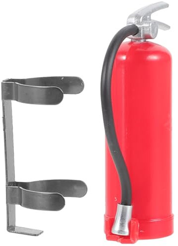 HOMSFOU Estintore in miniatura, accessorio decorativo per scala, durevole, simulazione di fiamma, per modelli di auto e artigianato fai da te