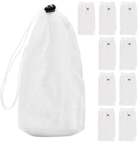 Fukamou Bolsas de Filtro para Aspiradora de Piscina | Mallas de Repuesto para Aspiradora de Piscina | 10 Unidades Accesorios de Limpieza Reutilizables de Nylon para Suciedad, Pelos, y Hojas
